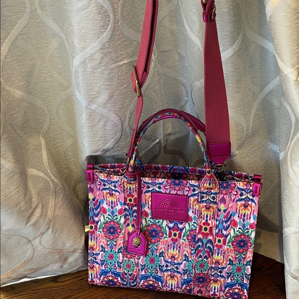 Limited Edition Kurt Geiger x Matthew Williamson Colorful Patterned Tote Bag - Picture 3 of 16